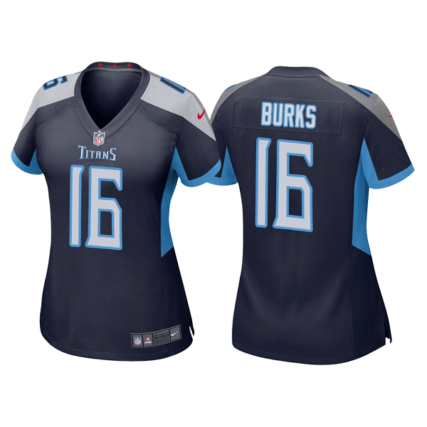Women's Tennessee Titans #16 Treylon Burks Navy Vapor Untouchable Limited Stitched Football Jersey(Run Small)